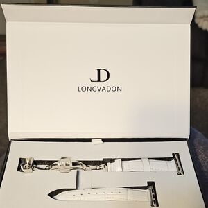 White Leather Watch Strap